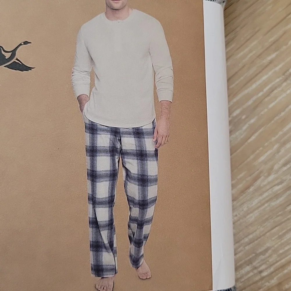 Eddie Bauer Men's 2 Piece Flannel Pajama Set In Size Small NWT